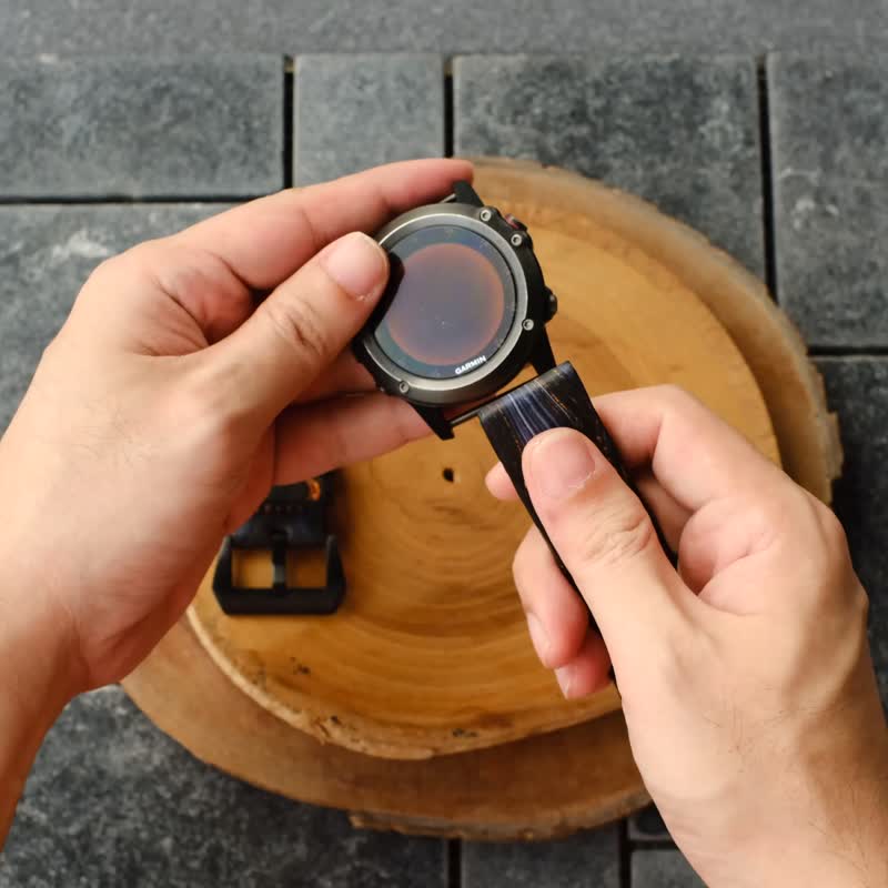 Garmin Quick Fit Watch Band Resin Custom Design - 表带 - 真皮 多色