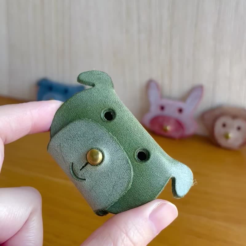 动物卷线器-擦蜡绿色熊熊 - 其他 - 真皮 多色