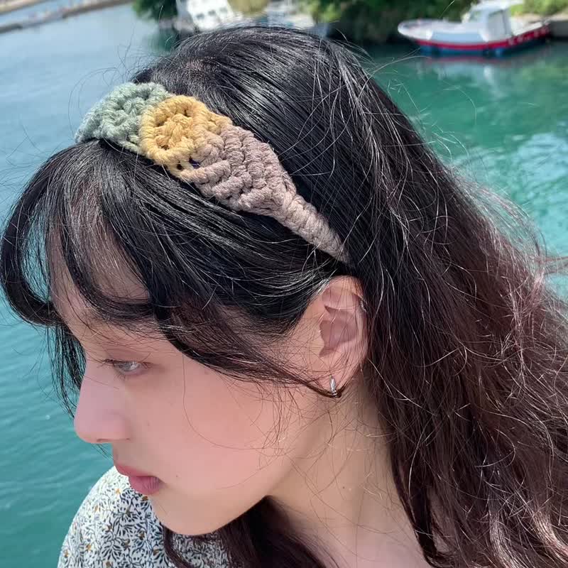 山色 手染编织松紧发带 成人儿童皆可配戴 职人手工染制 - 其他 - 棉．麻 卡其色