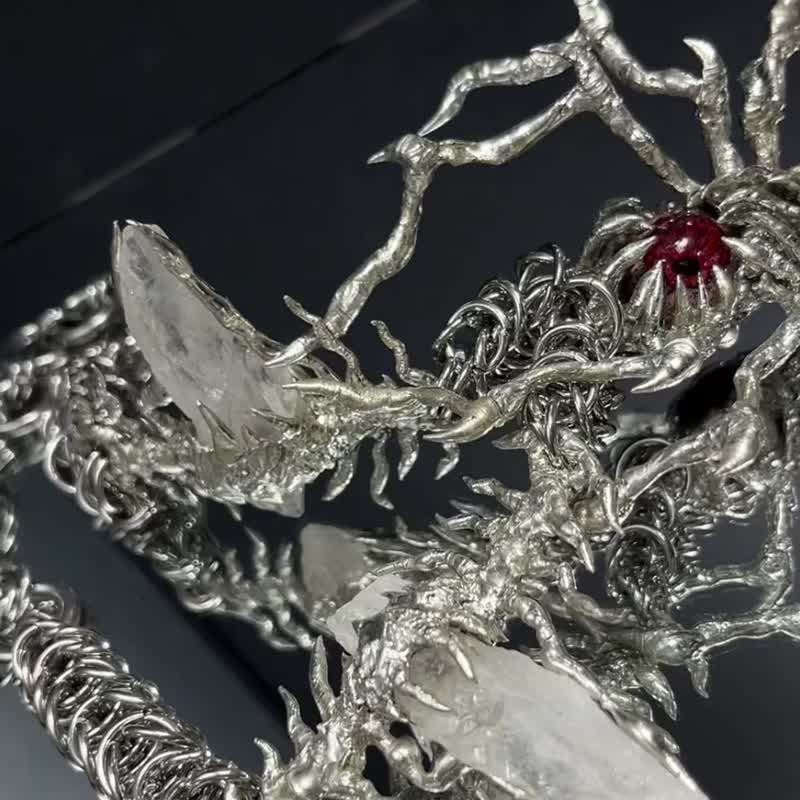 焊锡眼球蜘蛛项链 - 项链 - 其他材质 