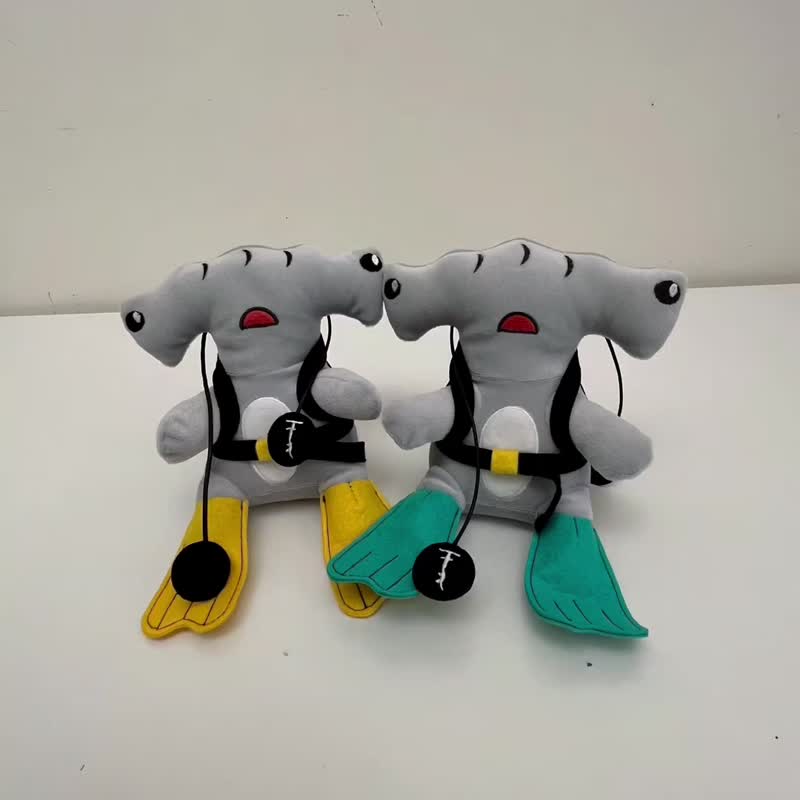 锤头鲨潜水手工订制娃娃/玩偶/公仔 - 玩偶/公仔 - 绣线 多色