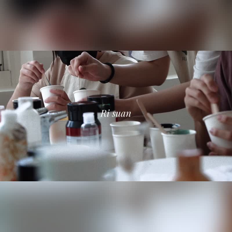 33x24cm \ 流体画 \ 流动画体验 \ 零失败的疗愈绘画 - 插画/绘画/写字 - 压克力 