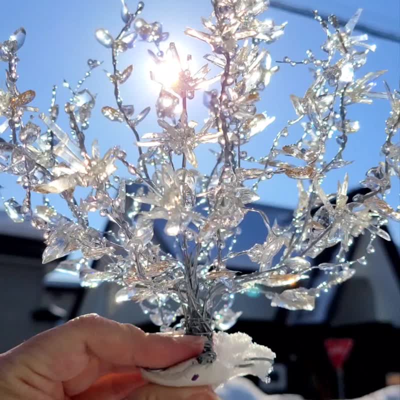 【接单制作】花庭散步 ( 黄绿色 ) 透明立体艺术画 儿童房装饰 - 摆饰 - 其他金属 透明