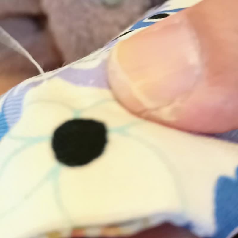 手缝い 桜 レトロ しずく型 巾着袋 着物 和装バッグ 小物入れ 和柄 和风 - 化妆包/杂物包 - 棉．麻 蓝色