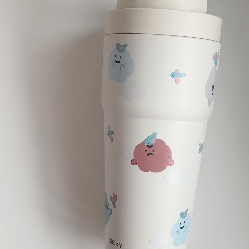 拥抱系列 WOKY 联名 二代浑圆杯 附弹跳吸管 770ml 保温杯 - 保温瓶/保温杯 - 不锈钢 多色