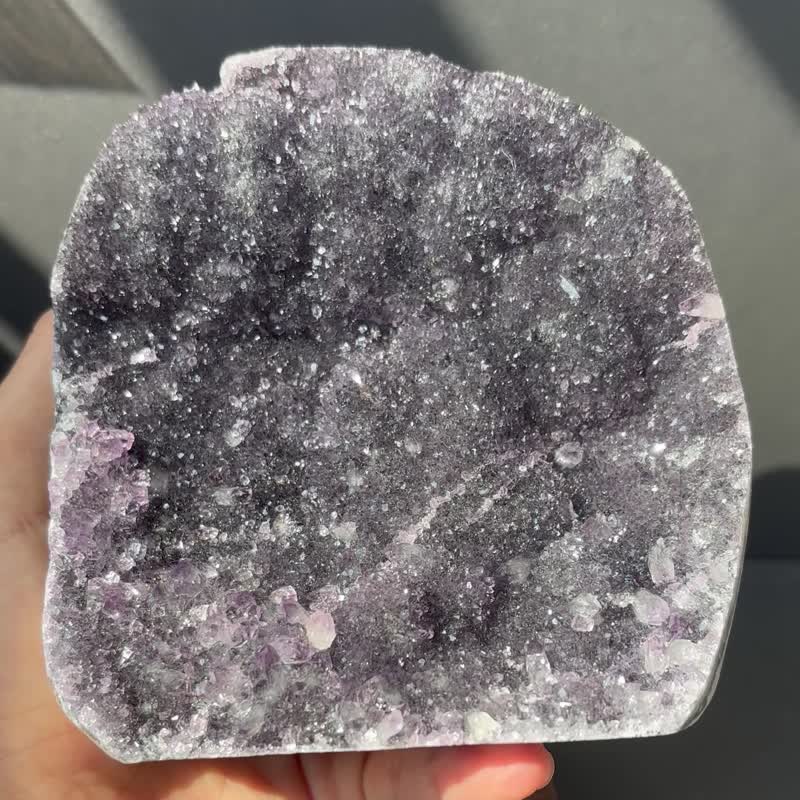 *深紫闪烁* 天然乌拉圭紫水晶摆件 Natural Amethyst - 摆饰 - 水晶 紫色