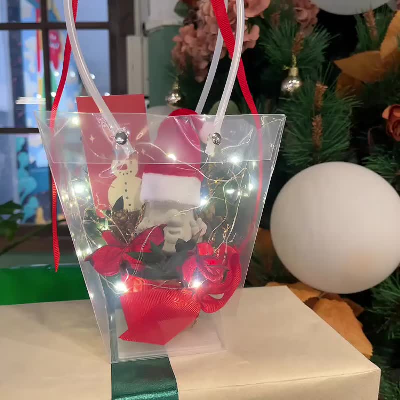 【圣诞花礼】摩艾扩香石 交换礼物 圣诞礼盒 - 香薰/精油/线香 - 水泥 