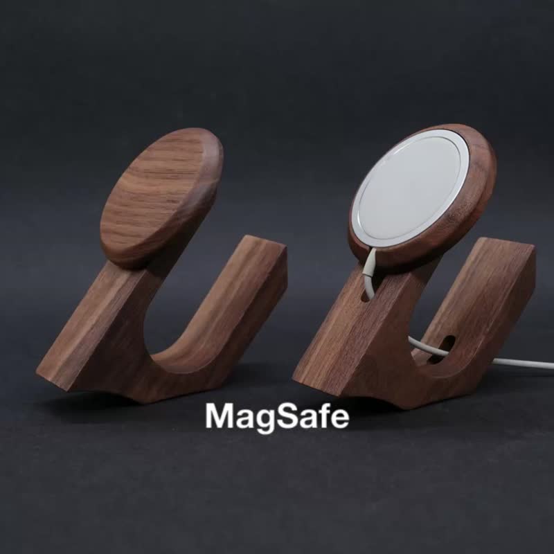 MagSafe 多角度收纳支架 - 数码小物 - 木头 咖啡色
