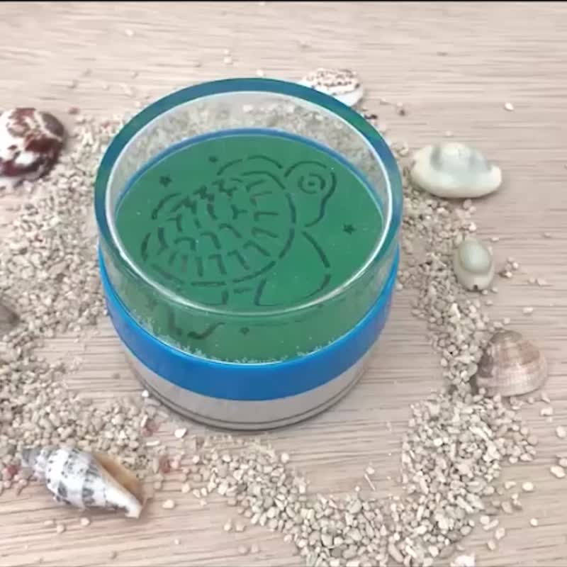 【疗愈礼物】环保爱地球-海滩Beach海龟&海豚/双面沙漏纪念品 - 摆饰 - 压克力 