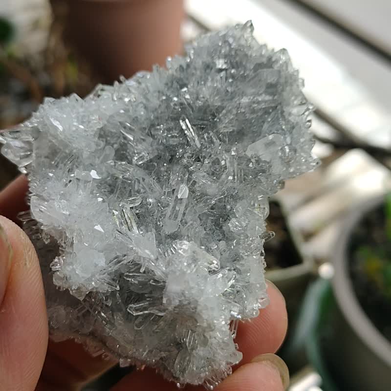 菊花晶白水晶簇  矿石/水晶/灵修/开运/招财/破煞/防小人 - 摆饰 - 水晶 