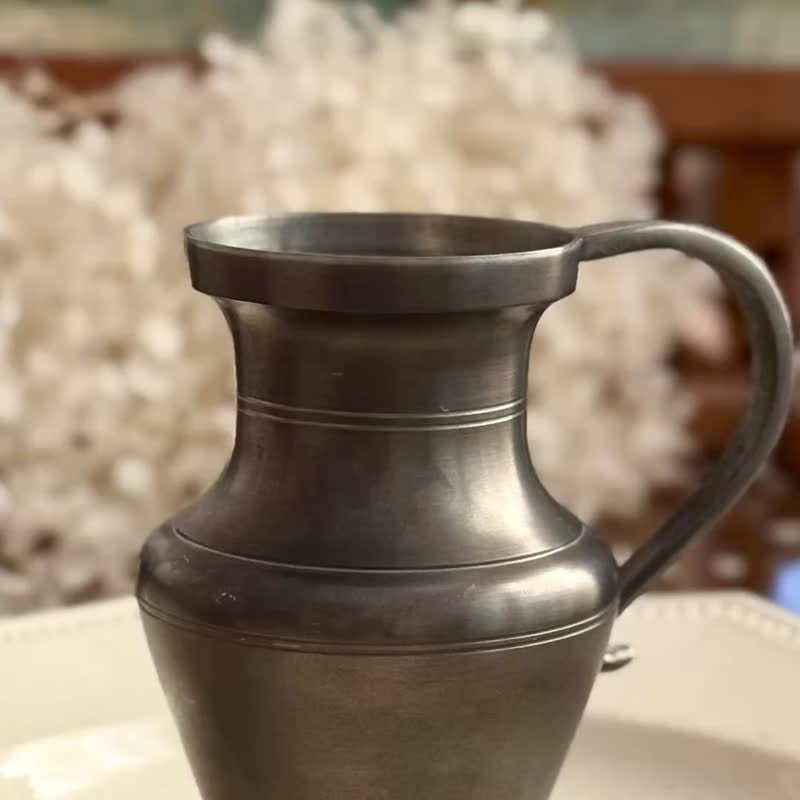 50441-迷人法国古董小锡壶 - 摆饰 - 其他金属 