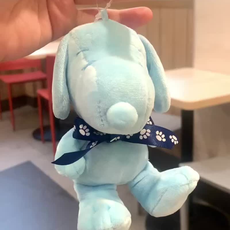 史努比钥匙圈 吊饰 snoopy包包挂饰公仔摆饰 - 吊饰 - 聚酯纤维 蓝色