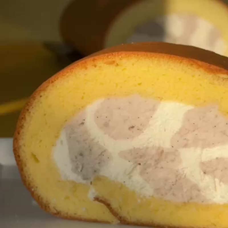 【1%bakery季节限定】浓芋香草生乳卷(可代写小卡另加购) - 蛋糕/甜点 - 新鲜食材 粉红色