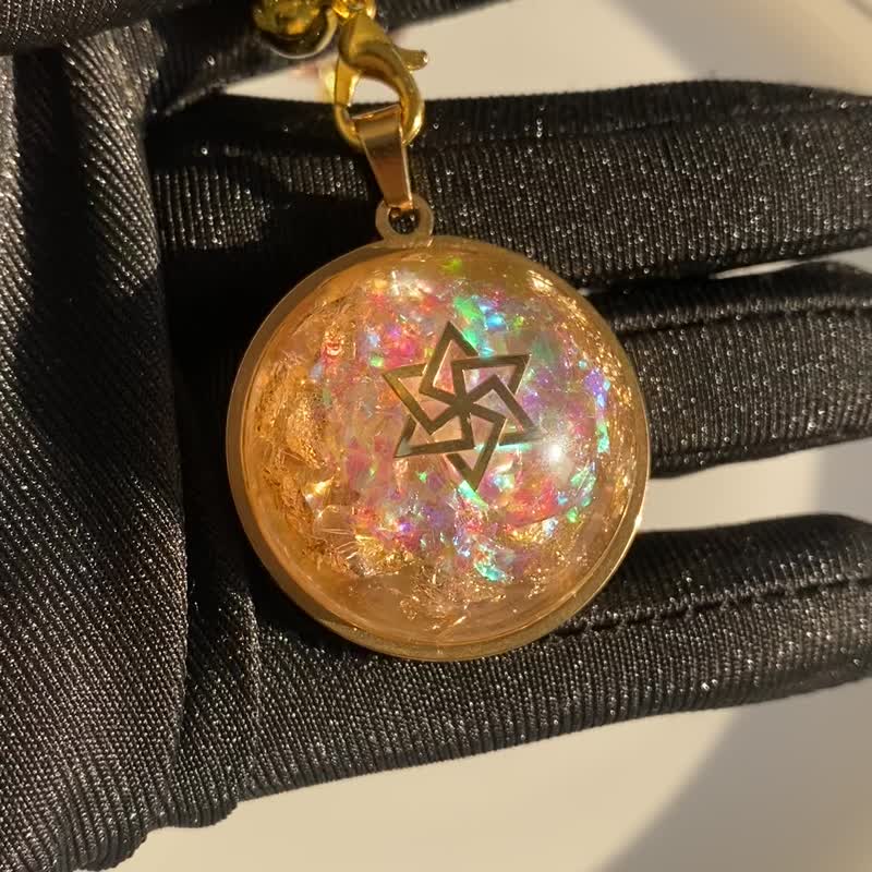 奥罡能量钥匙圈/粉水晶/Orgonite挂件/开光/正人缘/招桃花钥匙链 - 钥匙链/钥匙包 - 树脂 