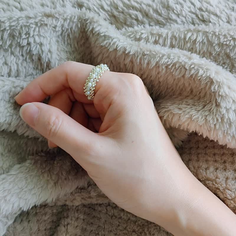 Victoria 戒指 - 手工编织珠宝 - 戒指 - 其他金属 银色