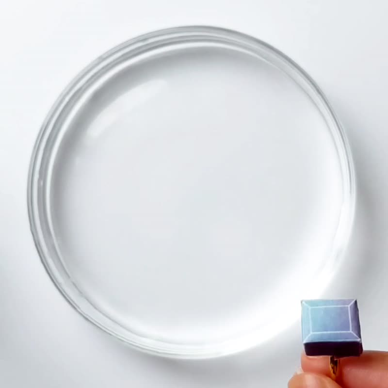 放入水中会融化的戒指 绣球花色 - 戒指 - 纸 紫色