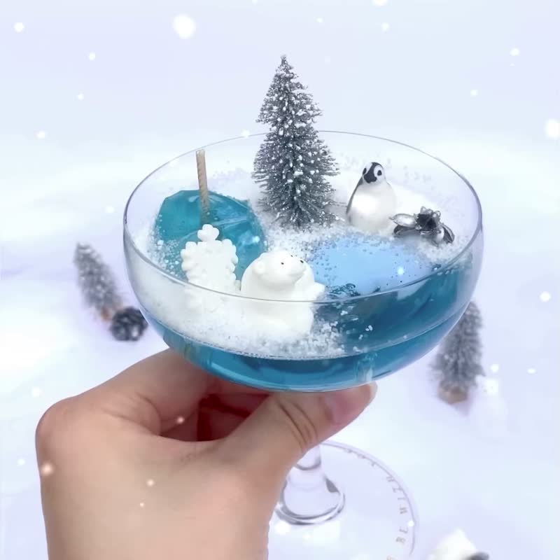 漫天飞雪蜡烛 | 手工香氛蜡烛 - 蜡烛/烛台 - 蜡 蓝色