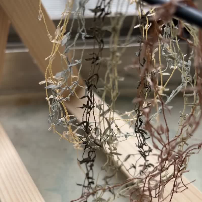 限量草木染和纸流苏线 - 包装材料 - 棉．麻 卡其色