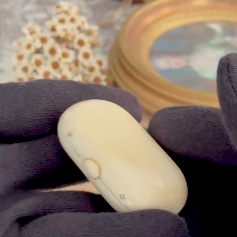 40842-绝美法国古董珍稀材质硬币钱夹/盒 贵重小物收纳夹 - 收纳用品 - 其他材质 
