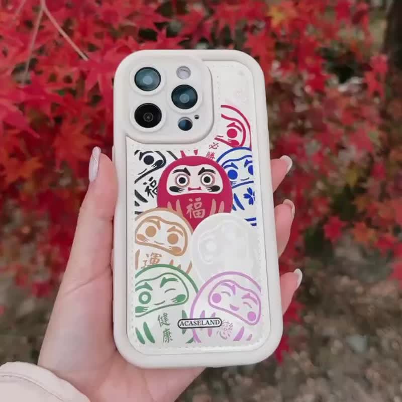 定制化 | 开运达摩Ver.2 泡泡手机护殻 - 手机壳/手机套 - 塑料 多色