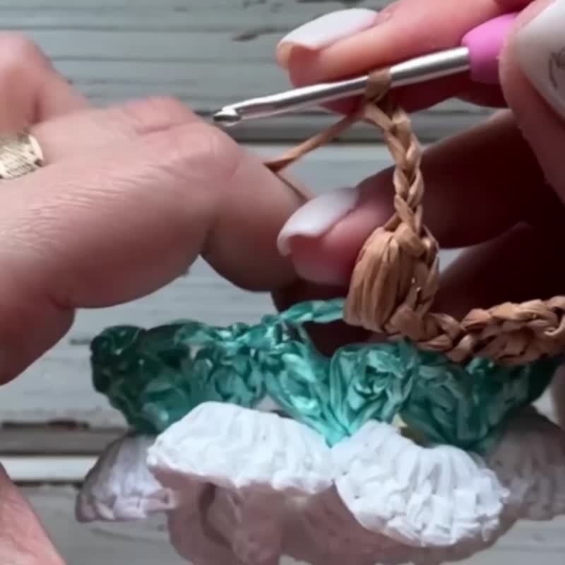 钩针图案奶奶方形腰包PDF数字下载和视频教程 - 手工艺教程/工具书 - 其他材质 