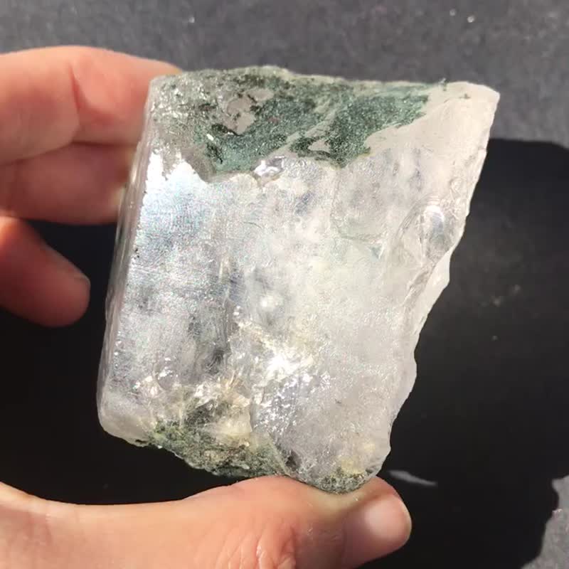巴基斯坦 喜马拉雅 绿幽灵水晶 白水晶簇 闪亮 天然原石  水晶原 - 摆饰 - 水晶 绿色