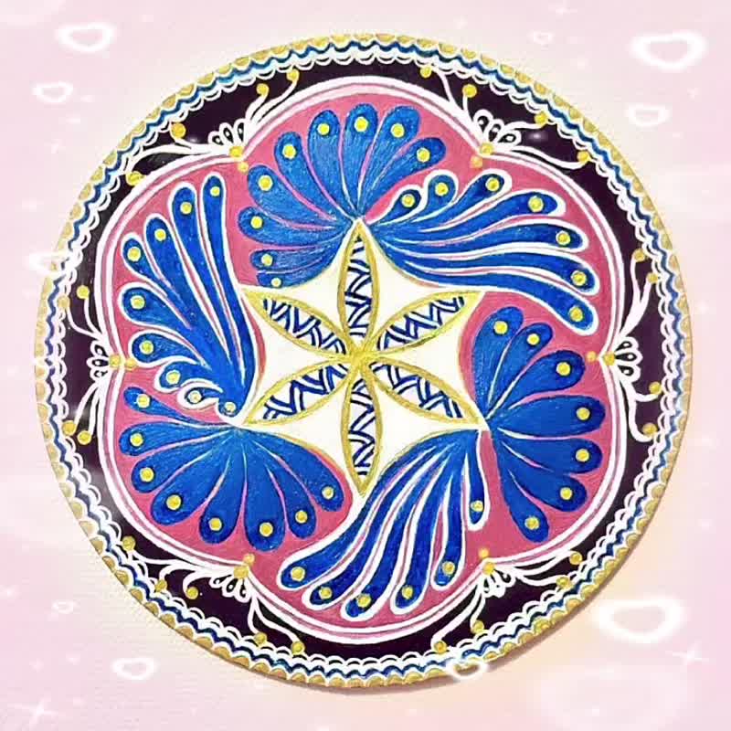 奇迹 莺歌陶瓷吸水杯垫 喜悦禅生命之花曼陀罗 手绘图日本机彩印 - 摆饰 - 其他材质 多色