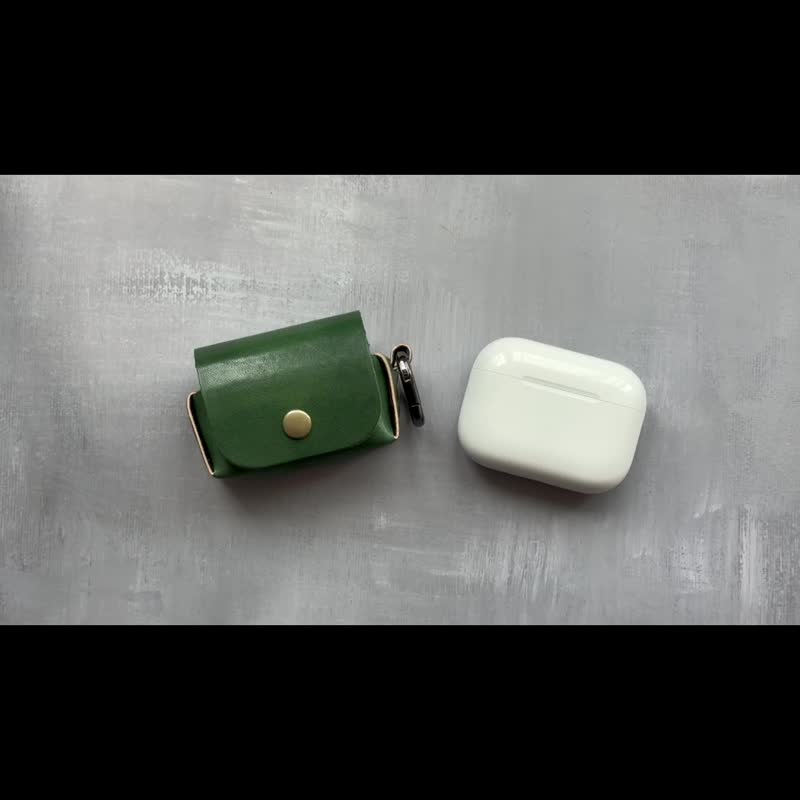 AirPods Pro 3 耳机壳 皮革耳机套  情人节礼物 | 快速出货 - 耳机收纳 - 真皮 咖啡色
