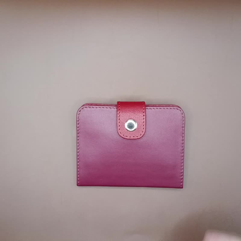 ...................六隔层对拚色双拉链小钱包(4).............. - 零钱包 - 真皮 