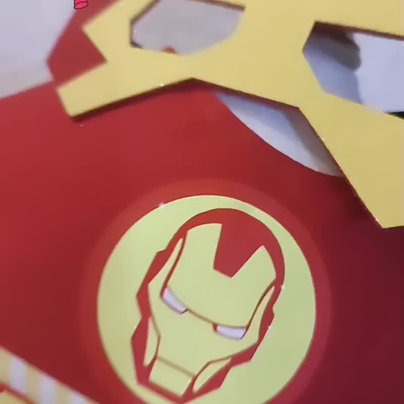 Iron Man 造型颈饰 宠物 围巾 猫犬 cosplay 角色扮演 - 衣/帽 - 棉 红色