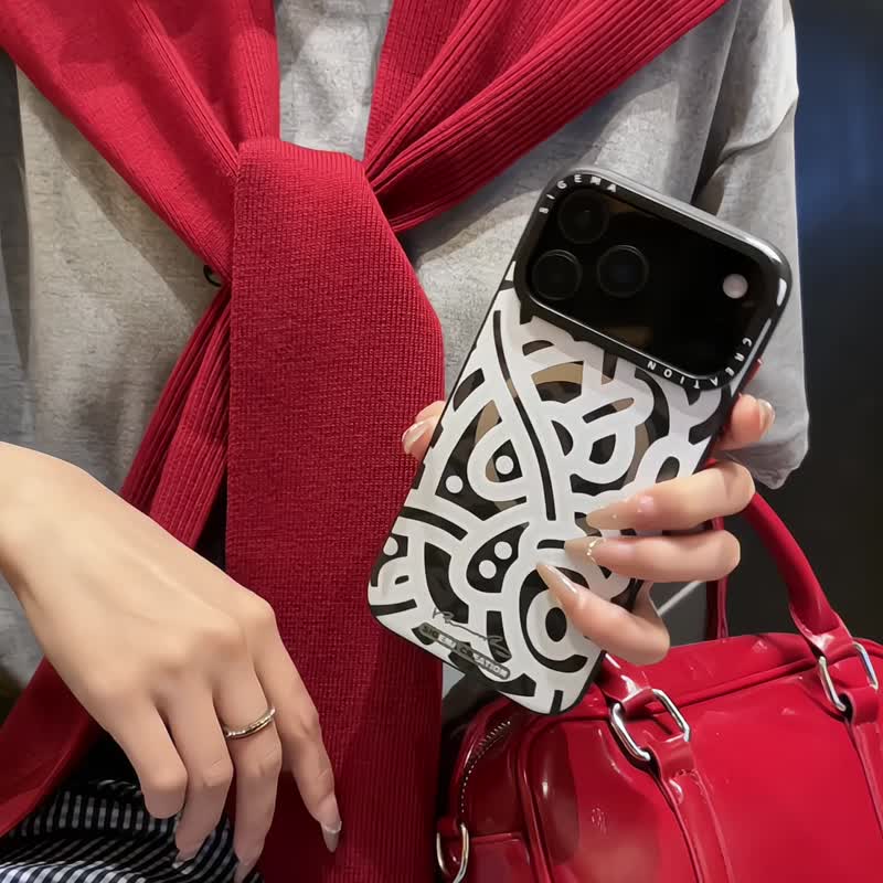 【隐藏式磁吸】張一嗚铝合金按键全磨砂防摔防刮iPhone17p-17pm - 手机壳/手机套 - 塑料 黑色