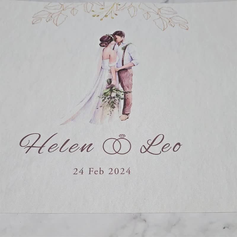 结婚签名绸 婚礼签名绸 婚礼桌巾  婚礼签到 签名海报 签名轴 - 海报/装饰画/版画 - 其他材质 