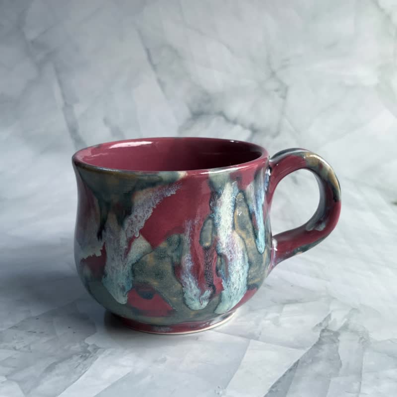 艺术釉。手工陶瓷马克杯 茶杯 咖啡杯 陶艺 新年礼物 - 其他杯子 - 陶 多色