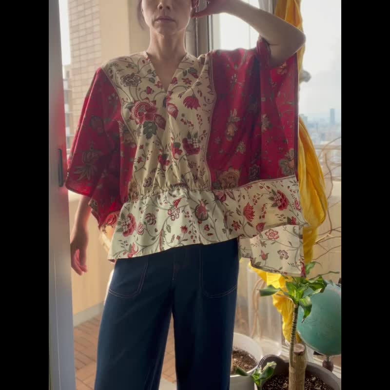 独一无二 复古可爱法式风格极致大尺寸衬衫 - 女装衬衫 - 棉．麻 多色