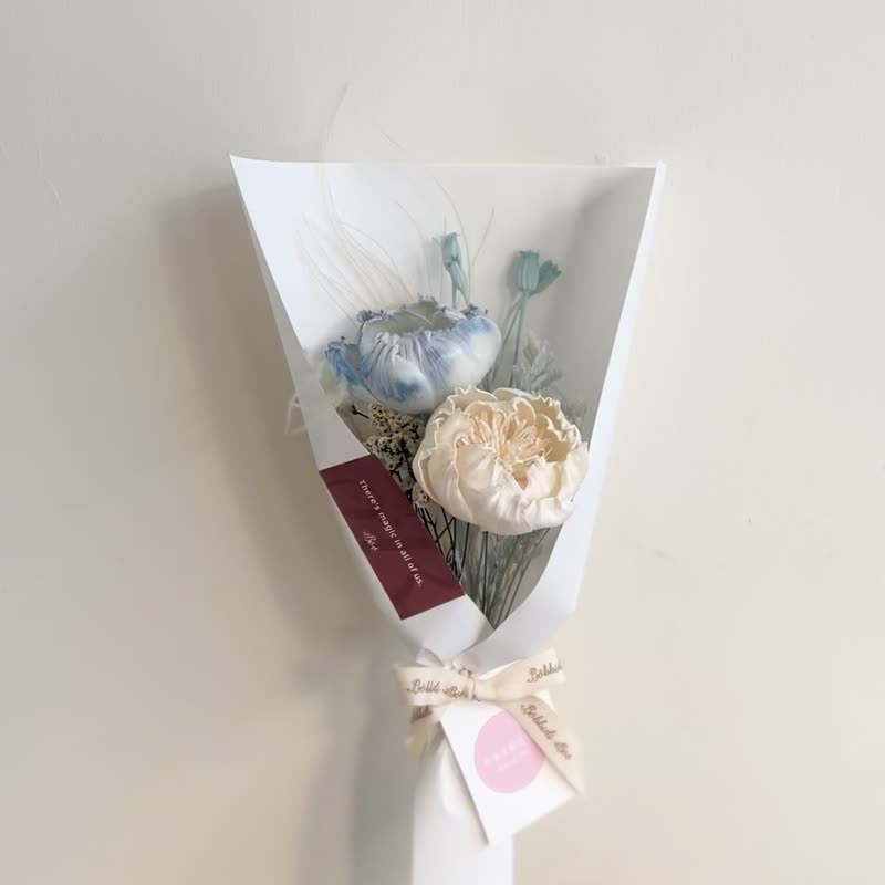 【独家 开运干燥花花束】• 情人节花束/生日花束/干燥花花束 - 干燥花/捧花 - 植物．花 蓝色