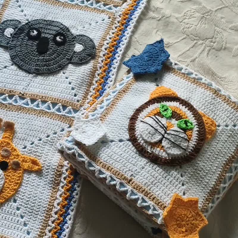 Baby Blanket Crochet PATTERN PDF, 婴儿毯, 儿童钩针毯, 针织毯 - 编织/刺绣/羊毛毡/裁缝 - 羊毛 多色