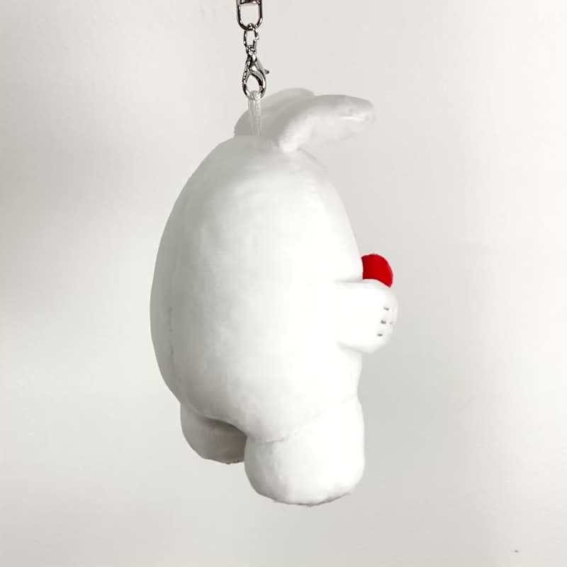 Monbi - I'm Berry Happy 毛公仔匙扣 - 钥匙链/钥匙包 - 其他材质 红色