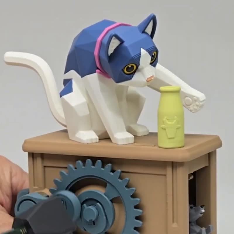 机械动态模型 - 猫的游戏 (Automata) - 玩偶/公仔 - 环保材料 多色