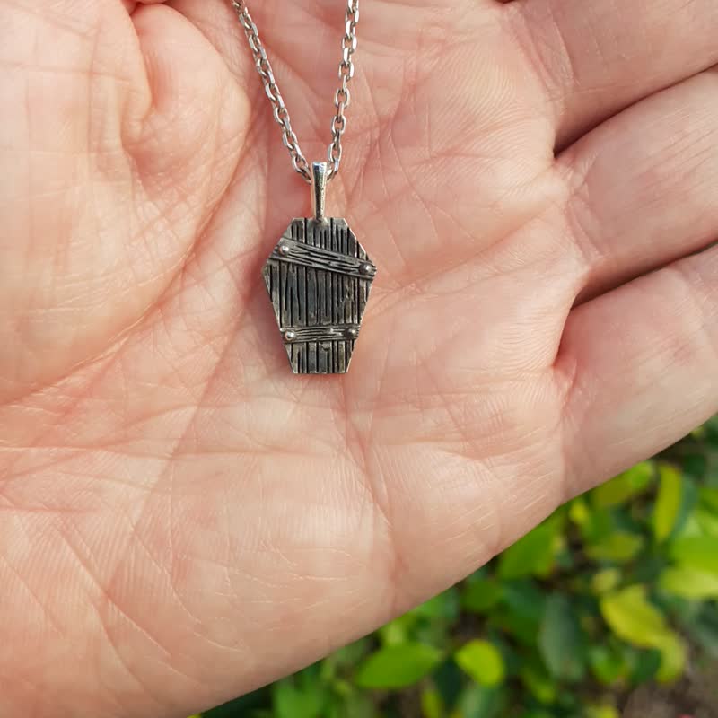 心灵系列--贫与富 - 项链 - 纯银 银色