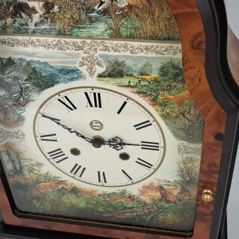 经典之作 老式德国黑森林木制桌钟 - 时钟/闹钟 - 木头 