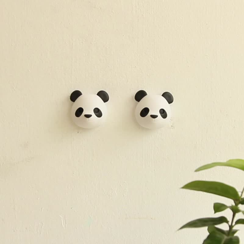 QUALY 熊猫钥匙圈 - 钥匙链/钥匙包 - 塑料 黑色