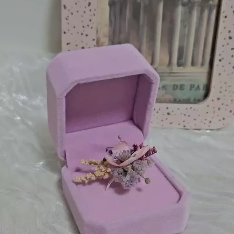 皎月有花  永生花戒指   星月花戒 - 戒指 - 植物．花 