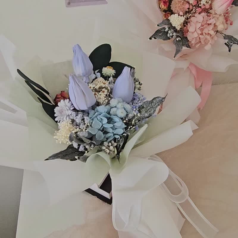 郁金香花束 生日花束 毕业花束 告白花束 - 干燥花/捧花 - 植物．花 