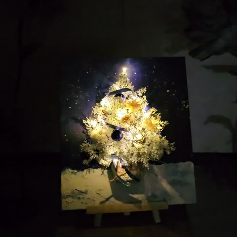 ||圣诞限定课程||画布圣诞树。板桥 1对1 初学者可 一人开班 - 植栽 - 植物．花 