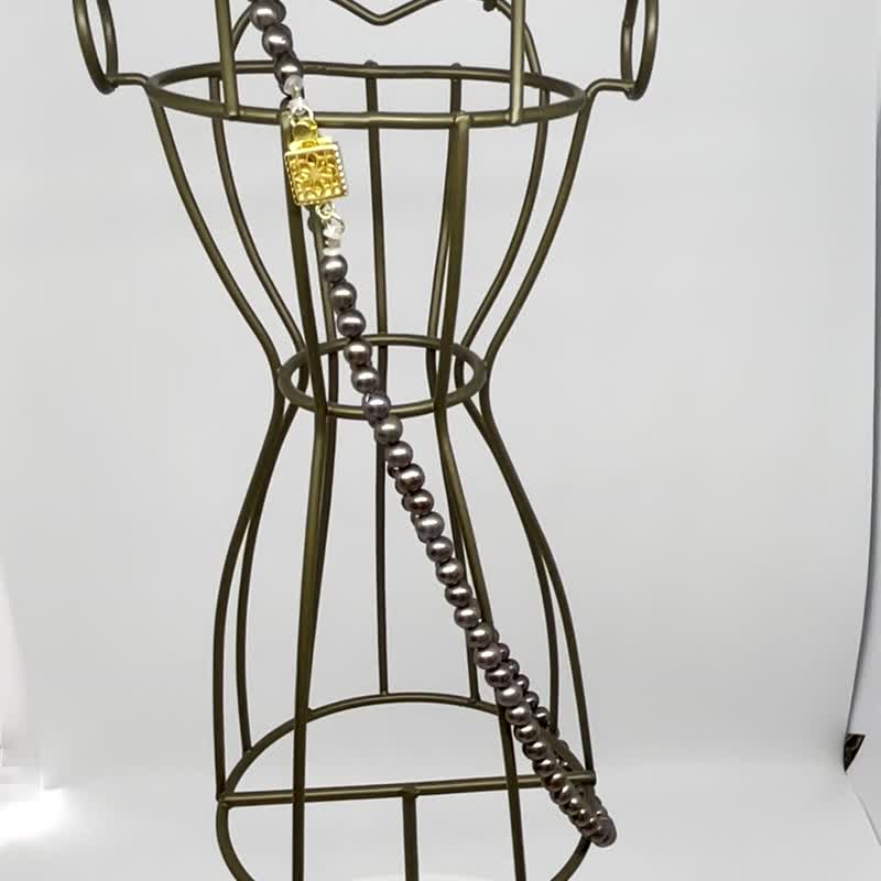 棕色珍珠项链 - 项链 - 珍珠 咖啡色