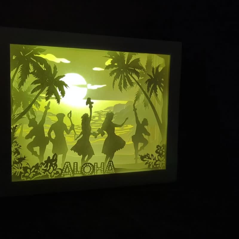 Hula Dancec 呼拉舞 纸雕灯 - 灯具/灯饰 - 纸 白色