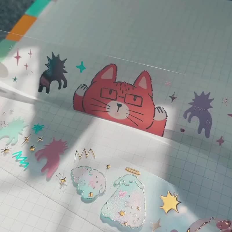 立体烫印 烫金 烫银  PET透明胶带 Beyond跨越终点系列 - 纸胶带 - 其他材质 透明