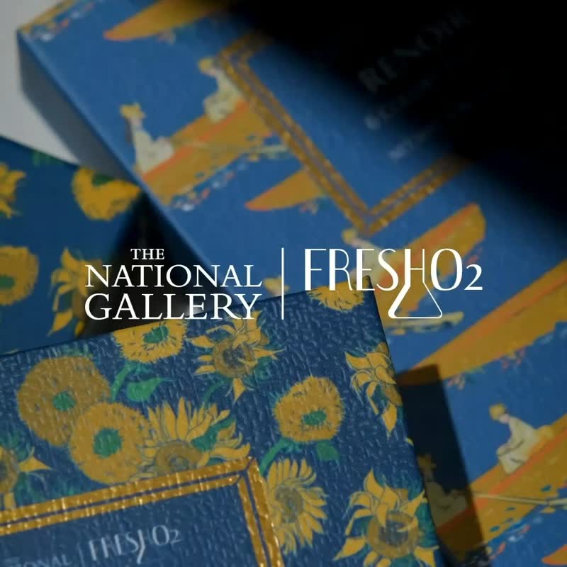 FreshO2 英国国家美术馆 印象四季六色眼影盘 (0.8g) 矿物粉质 - 眼/眉部彩妆 - 纸 多色
