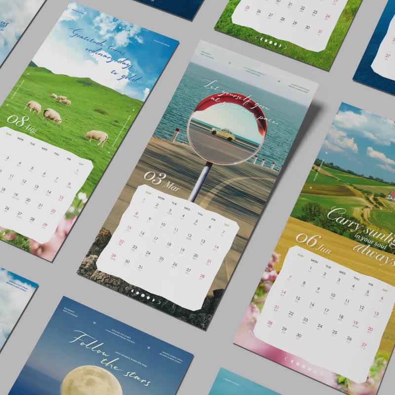 【Buleprint 2026月历】Where every page begins a new story. - 年历/台历 - 纸 蓝色