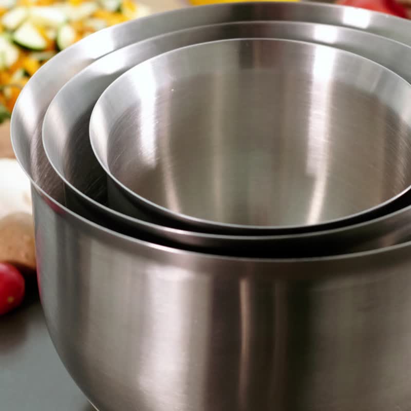 瑞典主厨秘密  调理盆 不锈钢 硅胶底 2.5L - 厨房用具 - 不锈钢 